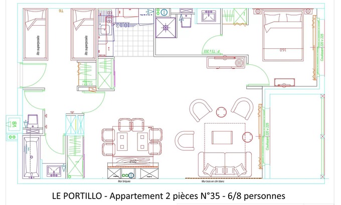 Eaux-Bonnes Apartment | Residence LE PORTILLO Swimming pool - 2 Rooms for 8 People