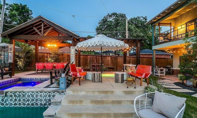 Ryan Place House | Resort-Style Guesthouse near Stockyards/TCU, Pool, Hot Tub, Private Entry