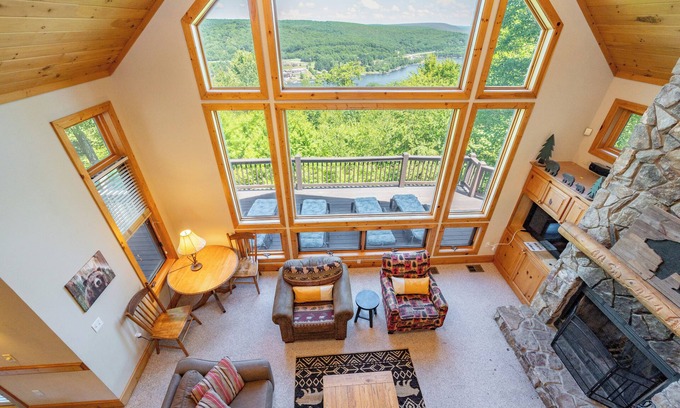 McHenry House | Ridgetop Dog Friendly Retreat w/Hot Tub & Views