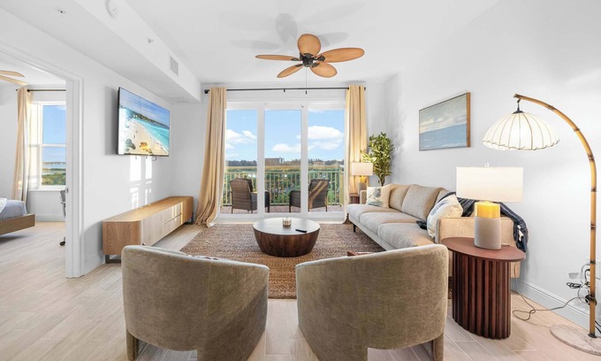 Merritt Island Condo | RIVER FLY IN: The Meritt, River & Runway View