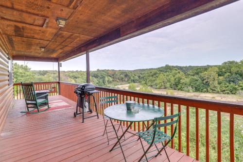Berryville House | Riverfront Berryville Cabin with Grill and Fireplace!