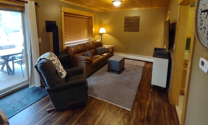 Estes Park Condo | Riverfront Condo w/ Mtn views 2 decks close to RMNP and Downtown Estes Park