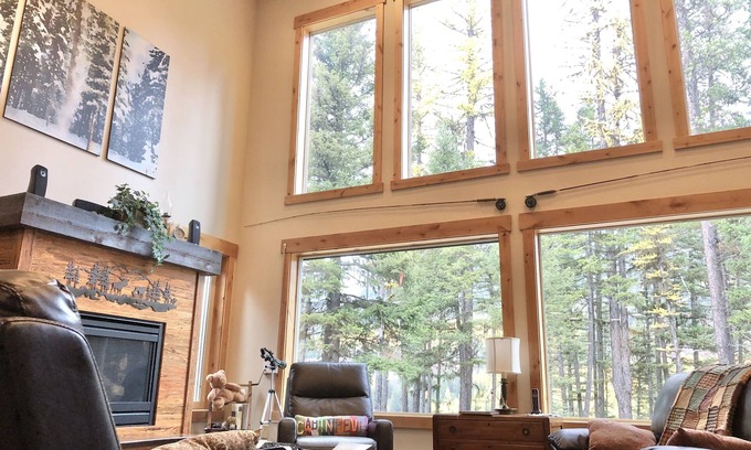 Essex House | Riverfront Home Bordering GLACIER NATIONAL PARK on 9 acres!