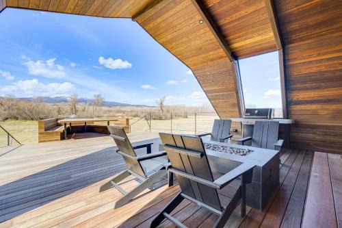 Whitehall House | Riverfront Montana Retreat - Deck, Fire Pit and Pond