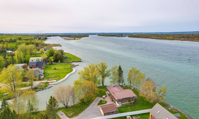 Sault Ste. Marie House | Riverfront Sault Ste Marie Home w/Dock!