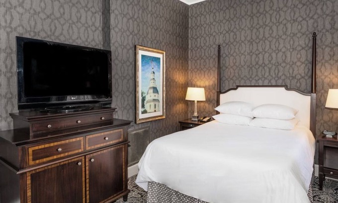 Historic District Hotel | Robert Johnson 1 Queen Bed Pure Wellness Room at Historic Inns of Annapolis