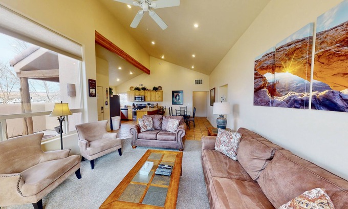 Moab South Valley Condo | Robert's Roost #W4 | 3 Bed, 2 Bath