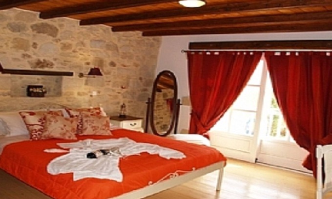 Platanias Town Villa | Rock House's Villa Melody (2 Bedrooms, Sleeps 4) with private garden and pool.