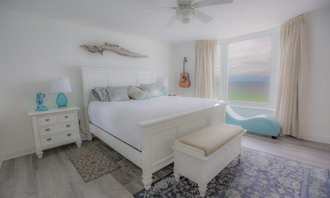 Panama City Beach Condo | Romance on the beach! VERY near Pier Park! 4 FREE Beach Chairs!