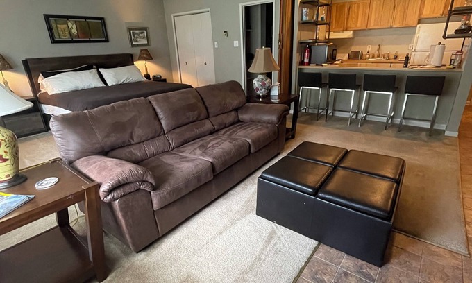 Basye Condo | Romantic, cozy place! 9:00 am check-in, 6:00 pm check-out POSSIBLE.