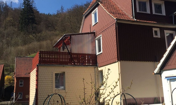 Walkenried House | Romantic vacation home with beautiful roof terrace with river view, garden, barbecue