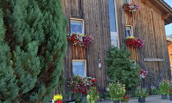 Sibratsgfaell Apartment | Room 'Bergblick' with Mountain View, Shared Garden and Wi-Fi