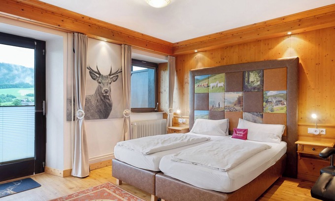 Bernau Apartment | Room 'Doppelzimmer 1' with Mountain View, Balcony and Wi-Fi