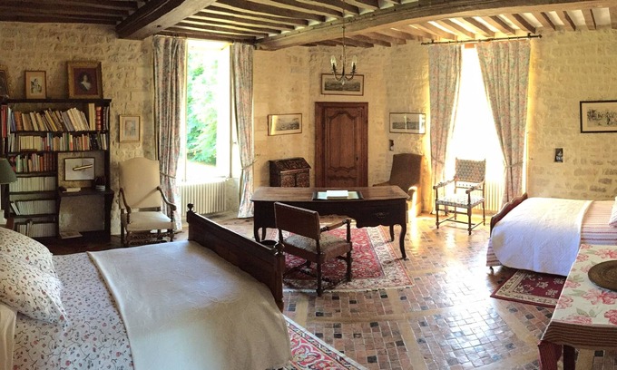 Asnieres-en-Bessin House | Room in Tower The Castle of Asnières en Bessin