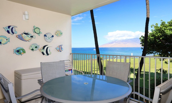 Kihei Condo | Royal Mauian #202 - Oceanview Gem Steps Away from Dining and Shopping!"