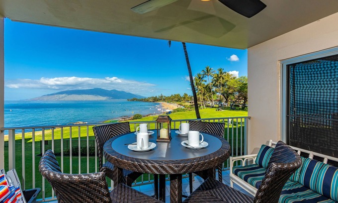 Kihei Condo | Royal Mauian 205 - Splendid Oceanview Retreat, Stroll to Dining and Shopping!
