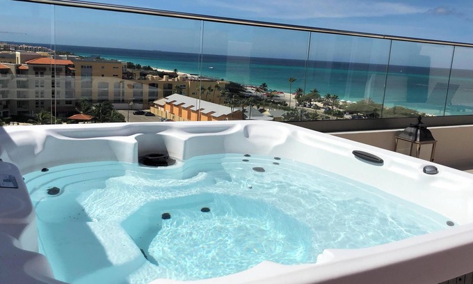 Oranjestad-West Condo | ROYAL PENTHOUSE-New stunning two storey penthouse condo with roof top terrace