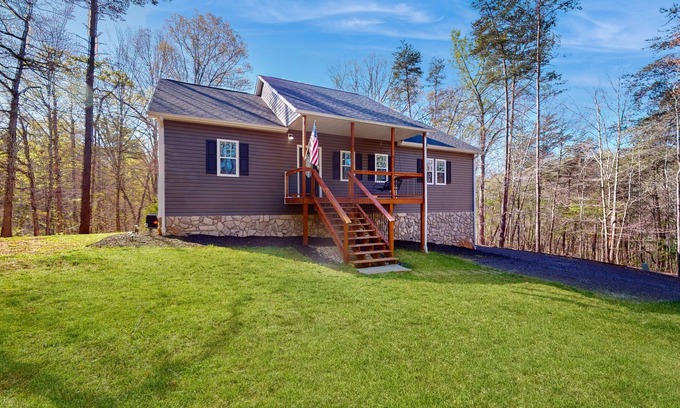 Moneta House | Rural 2-story home near lake access with deck, grill, pool table, streaming, W/D
