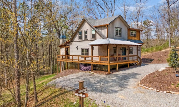 Blue Ridge Cabin | Rustic Elegance, gated community with its own private riverside park.