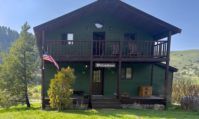 Philipsburg Cabin | Rustic Farmhouse on 206 acres with private trout stream running through it…