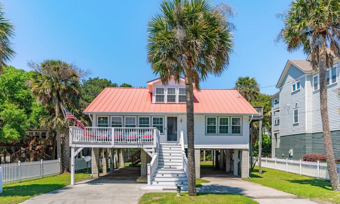 Folly Beach House | Rustic Folly Beach Charm | Across from the beach