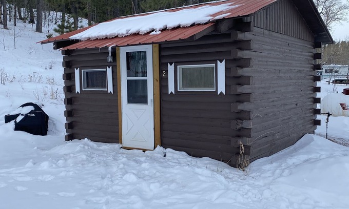 Newcastle Cabin | Rustic Small Cabin in the Black Hills of Wy. Snowmobile right out the drive!
