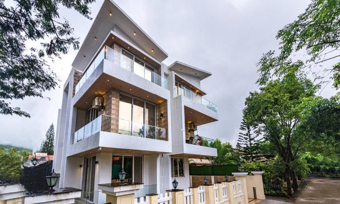 Wadgaon Villa | SaffronStays Le Reve - party villa with pool, gazebo, games room and steam room