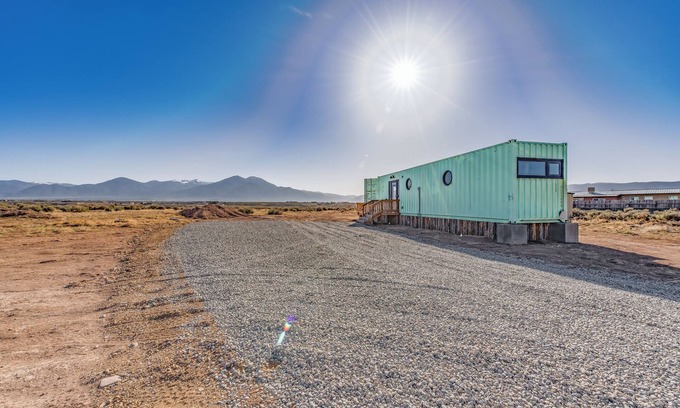 Taos House | Sagebrush Boma:Shipping Container Home w/Mtn View