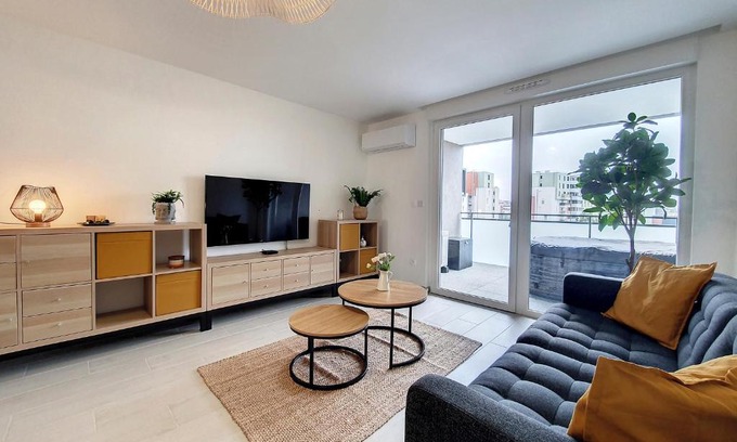 Plaine des Bouchers Apartment | SAGLIO - Neuf - Tout confort - Parking - Tramway - Proche Centre