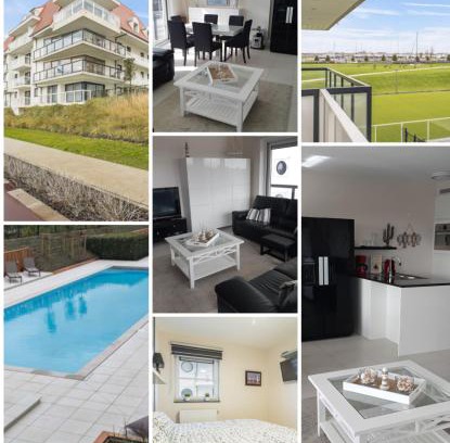 Nieuwpoort Apartment | Sailors Beach VI Villa Jalina verwarmd zwembad in het hoogseizoen