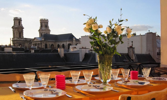 Odeon Apartment | Saint Germain Odeon Penthouse like Townhouse Terrace View AC! (5BR)