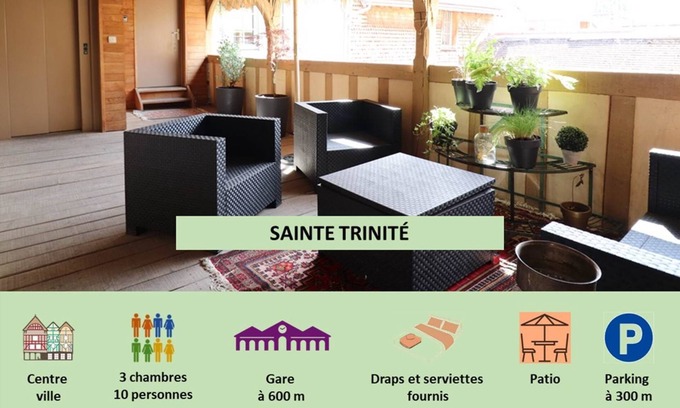 Old Town Apartment | SAITE TRINITÉ Logement entier : Duplex Troyes Centre Historique de Troyes