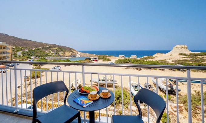 Marsalforn Apartment | Salini Suites Luxury Accommodation With Terrace and Sea View 101
