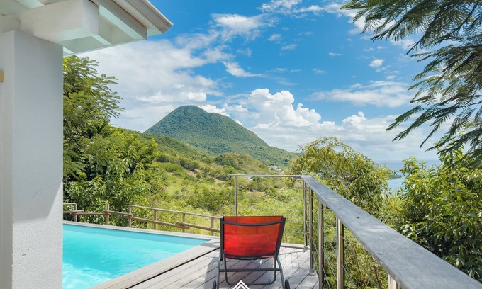Les Anses-d'Arlets Villa | SALT Villa: Seaview with private pool and garden