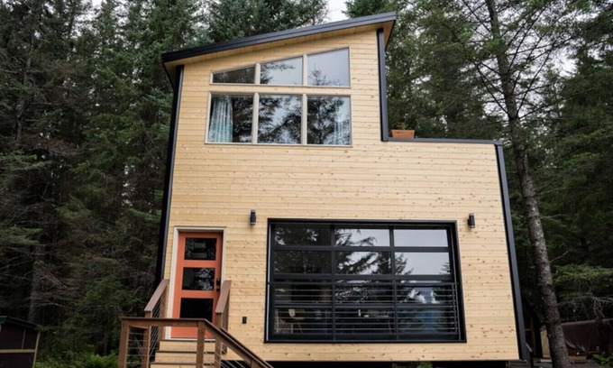 Lowell Point Cottage | Salted Roots Orange Door Cottage with Ocean View