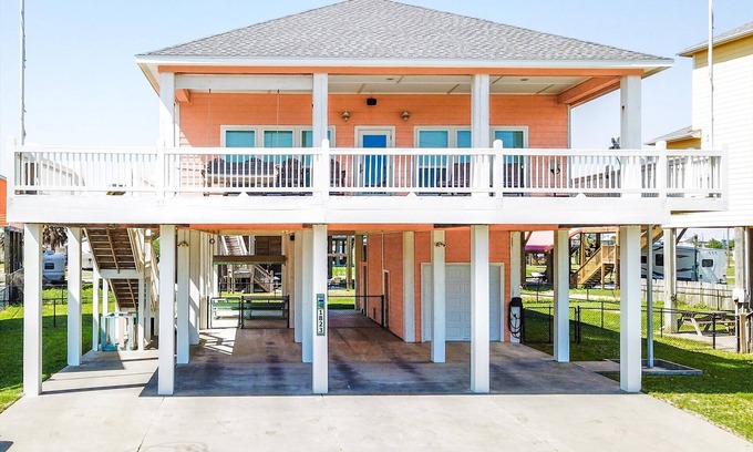 Crystal Beach House | Salty Anchor: 3 BR, 2 BA House in Crystal Beach, Sleeps 8