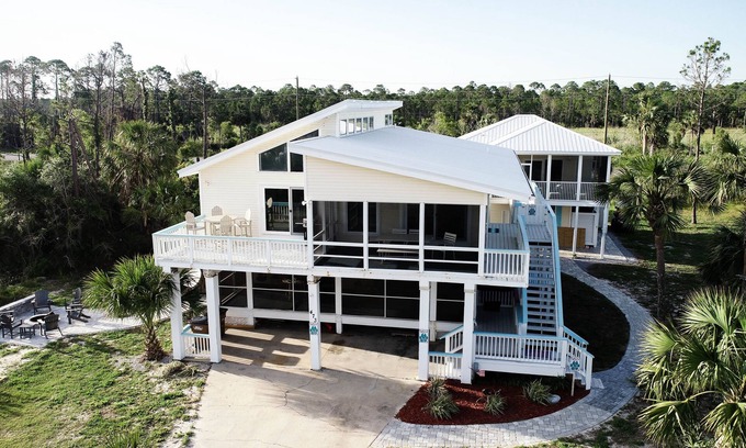 Port St. Joe House | Salty dog on the rocks