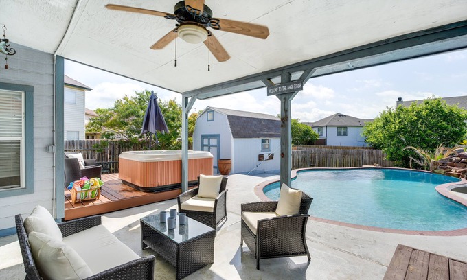 San Antonio House | San Antonio Home w/Private Hot Tub + Pool!