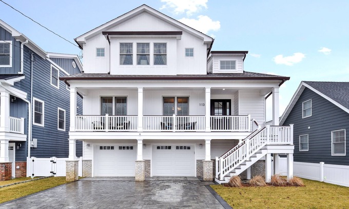 Point Pleasant Beach House | SAN113 | Incredible 5BR 4.5ba luxe home w/no detail overlooked! Pool, Pets, Stair lift & more!