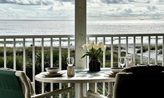 Cocoa Beach Condo | Sandcastles Direct Oceanfront Lovely-2 bedroom Condo-Perfect!