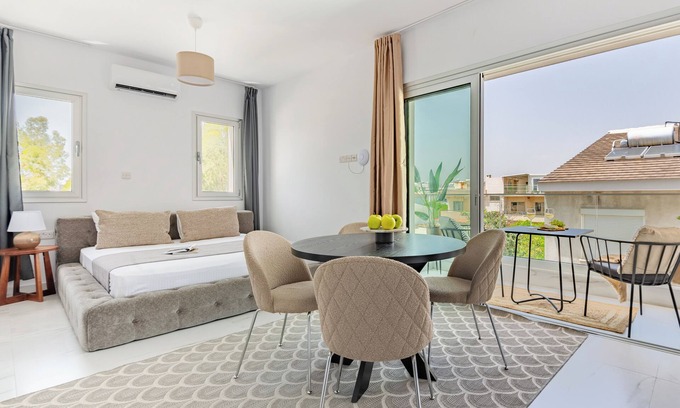 Limassol Apartment | Sanders Cruise - Elegant Studio Apt with Balcony