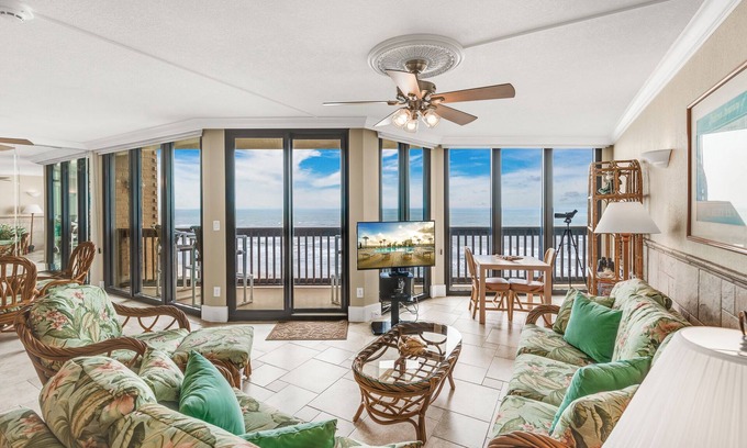 Port Aransas Condo | Sandpiper Condominiums 903, Panoramic Gulf Views w/direct access to Mustang Island/Port A beaches.
