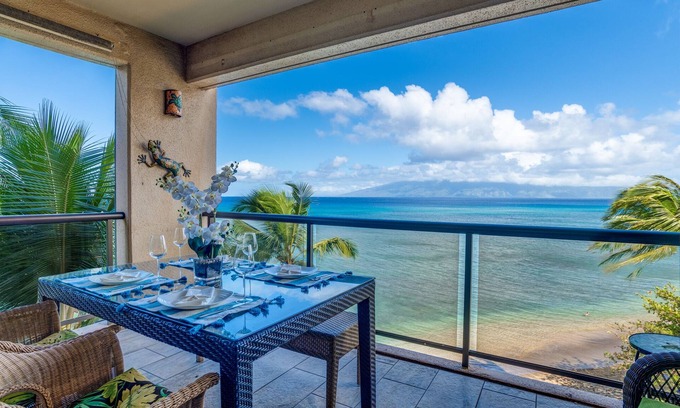 Kahana Condo | Sands of Kahana 243 ~ Beach Front with OF Views! Remodeled Unique Corner Unit!