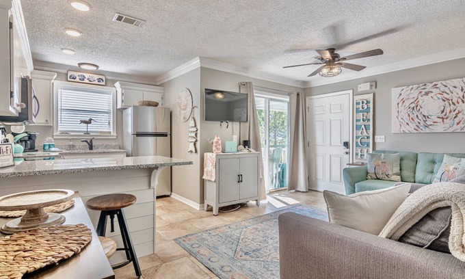 Seagrove Beach Condo | Sandy Seahorse ground floor condo, close to beach & pool, pet friendly, grill