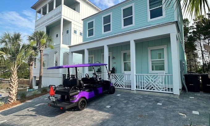Dune Allen Beach House | Santa Rosa Beach w/Golf Cart, Pool Access, Bikes!