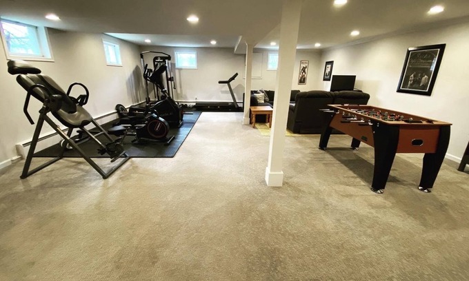 Colesville House | Sauna, hot tub, gym, great outdoor space!