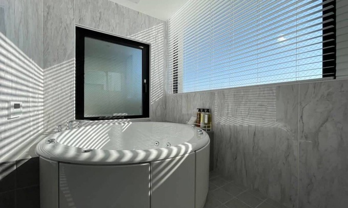 Hiroshima City Centre Apartment | Scenic Penthouse Studio | Jacuzzi & Terrace