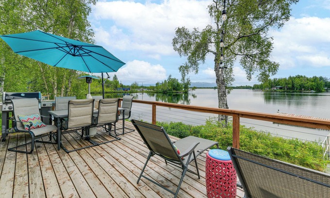 Big Lake House | Scenic Waterfront Big Lake Home: Fish, Boat, Sled!
