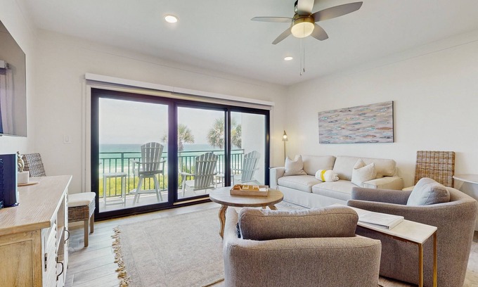Seagrove Beach Condo | 'Sea 9' at the Palms | Newly-renovated Gulf-front escape with pool, beach access