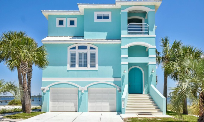 Caribbean Isle House | Sea Breeze-Private home w/dock, pool, tennis, 2 min walk to beach!